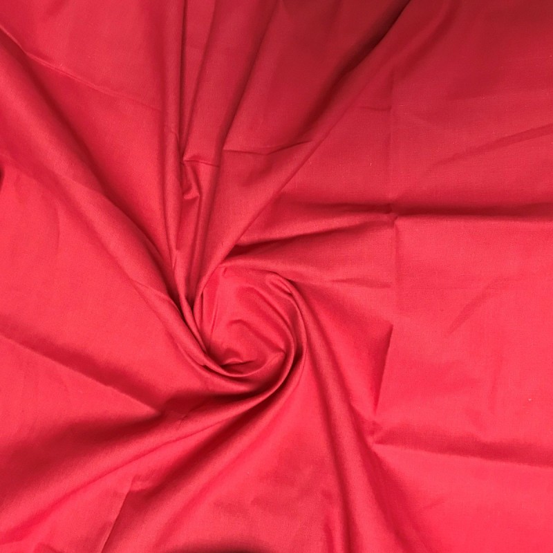 Fire Retardant Fabric Cotton Casement Red