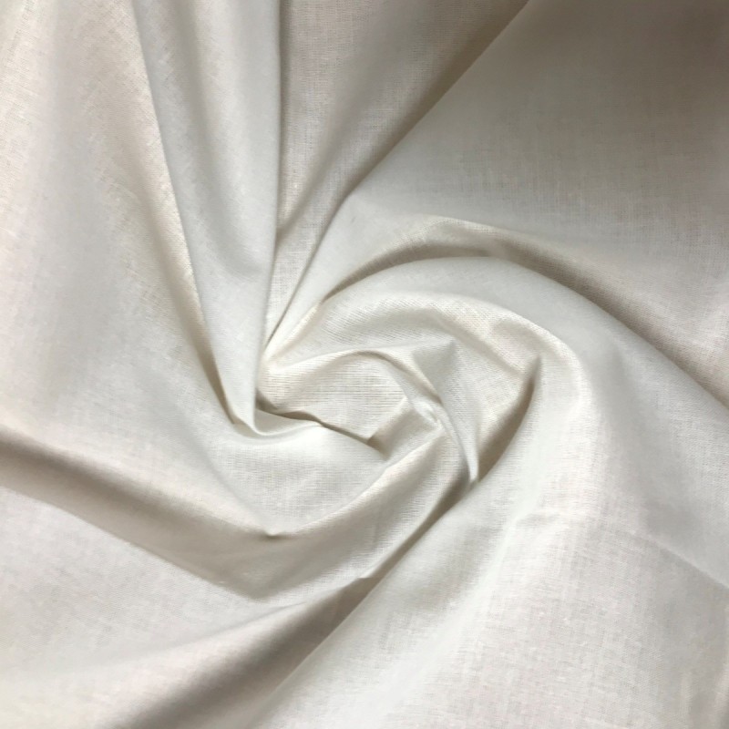 Fire Retardant Fabric Cotton Casement White