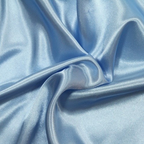 Satin Dress Fabric Baby Blue