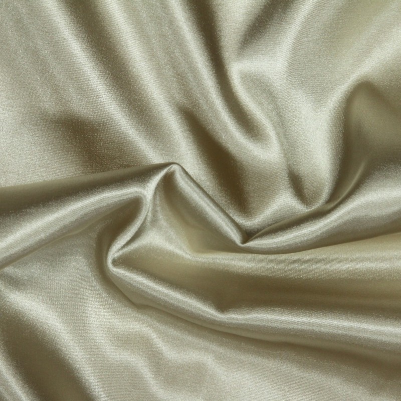 Satin Dress Fabric Cream