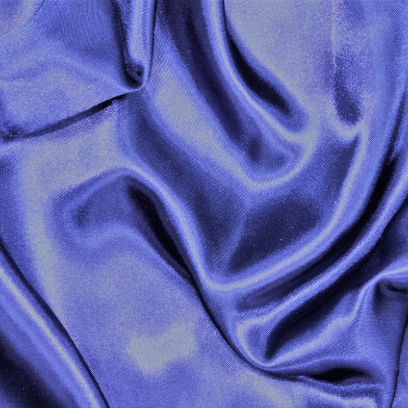 Satin Dress Fabric Navy