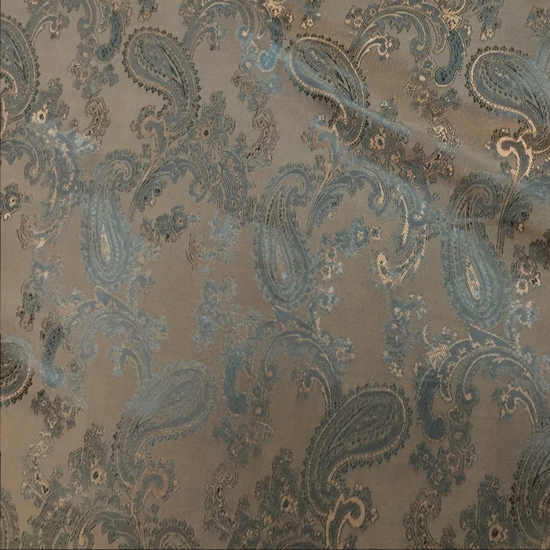 Paisley Jacquard Lining Fabric Brown 5