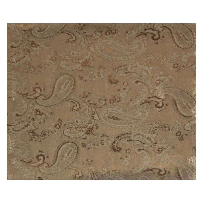 Paisley Jacquard Lining Fabric Fawn 3