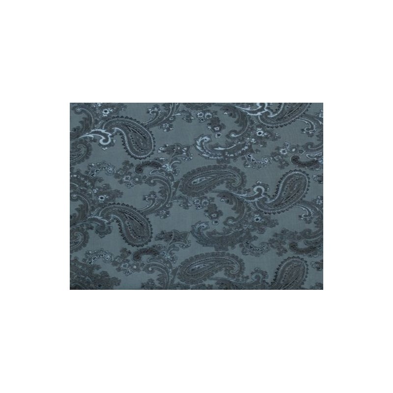 Paisley Jacquard Lining Fabric Teal 7