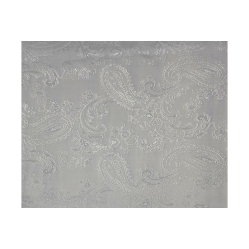 Paisley Jacquard Lining Fabric White