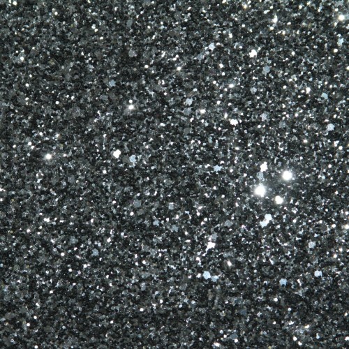 Glitter Fabric Jazz Large Flakes Gunmetal