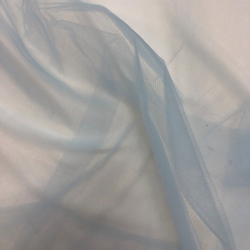 Nylon Tulle Bridal Veiling Sky Blue