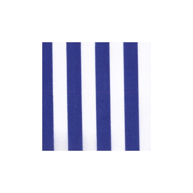 Polycotton print – Stripes Royal