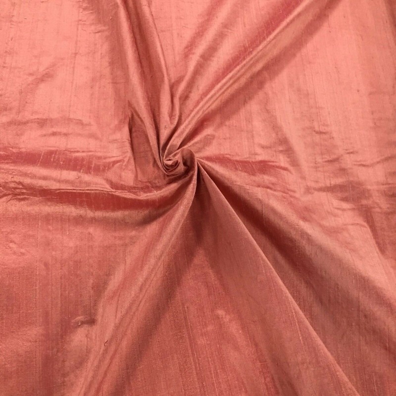 Silk Dupion Fabric Ember