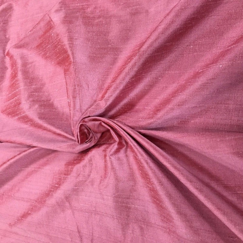 Silk Dupion Fabric Rose