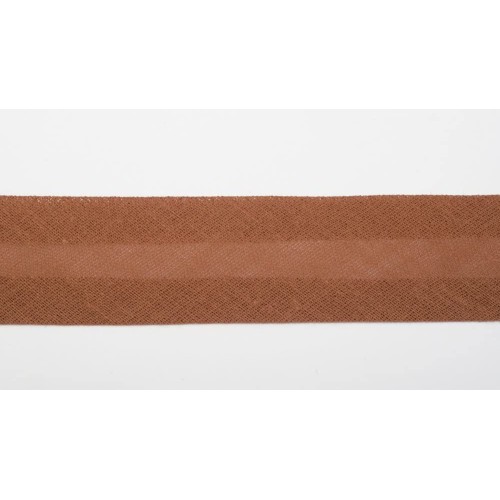 Cotton Bias Binding Tape 19 mm wide Brown