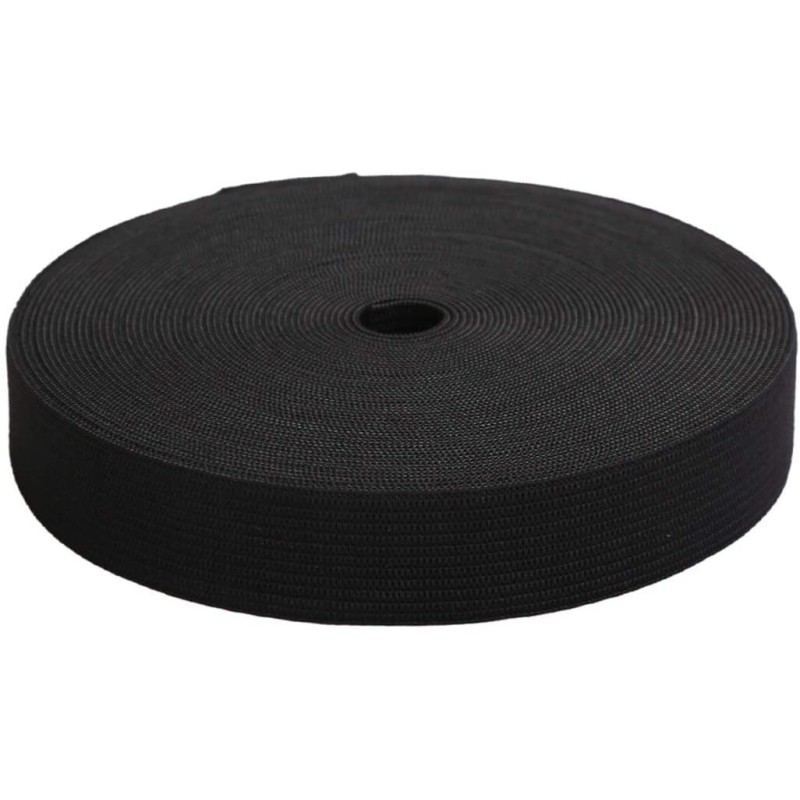 Woven Elastic 19mm Black