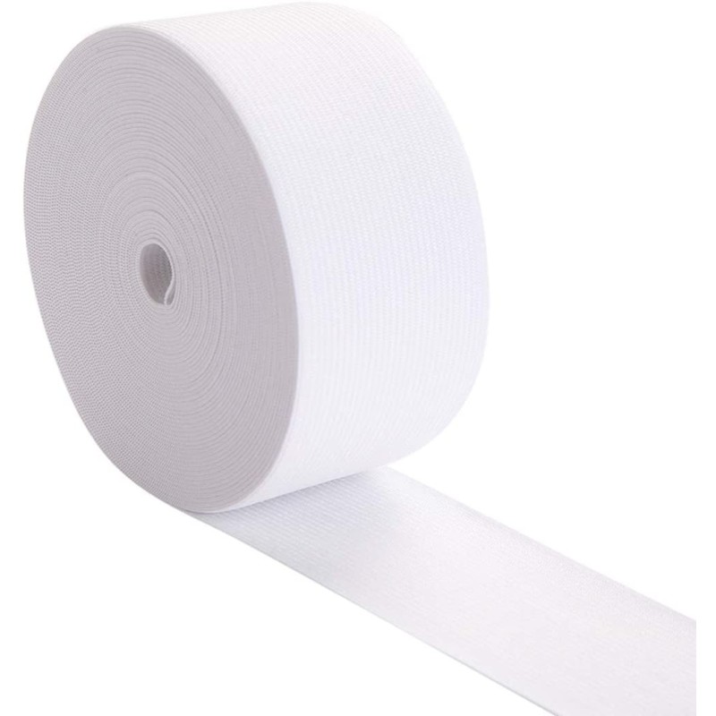 Woven Elastic 50mm White