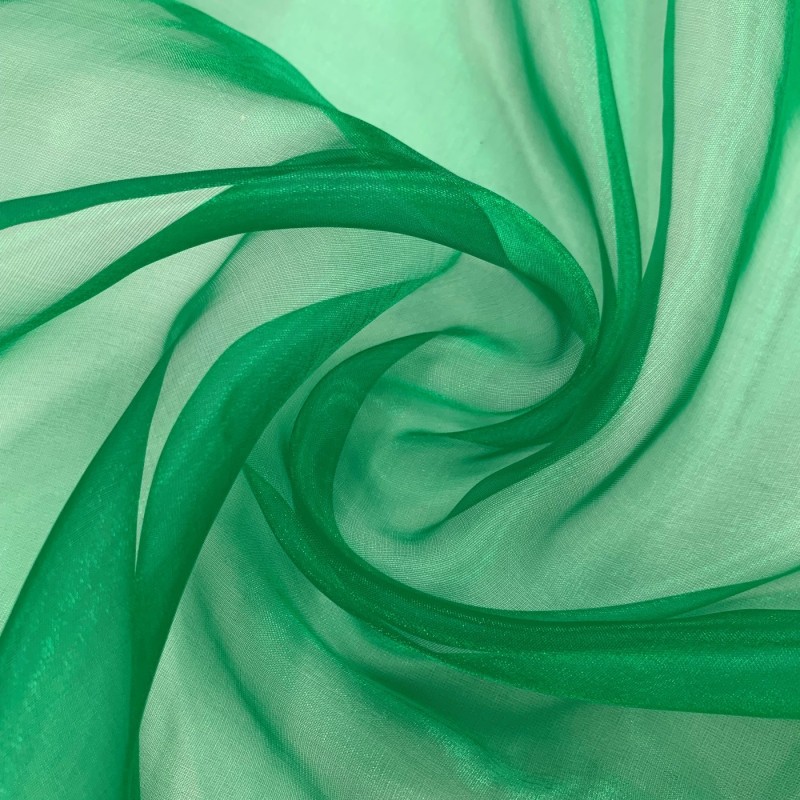 Crystal Organza Fabric EMERALD