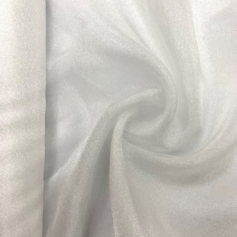 Crystal Organza Fabric White