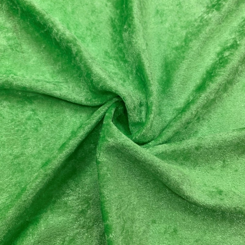 Crushed Velvet Fabric Emerald