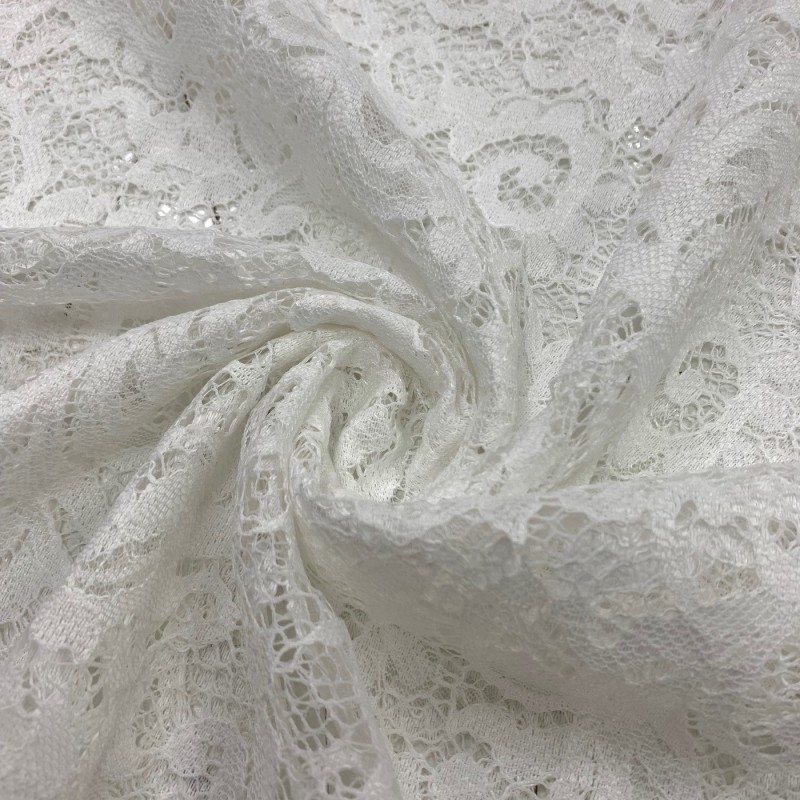 Corded Lace Fabric Ivory