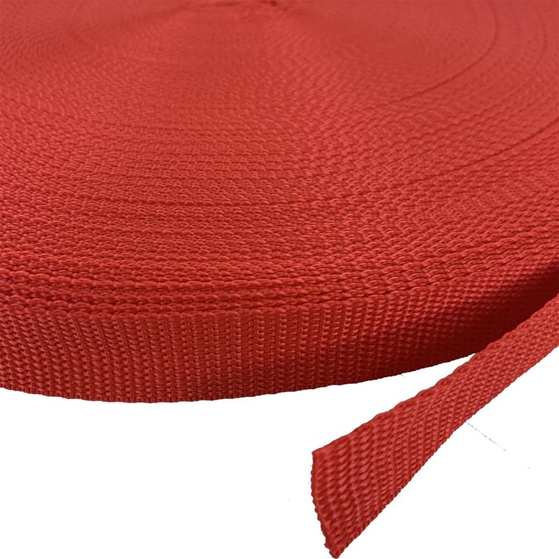 Polypropylene Webbing Straps Red