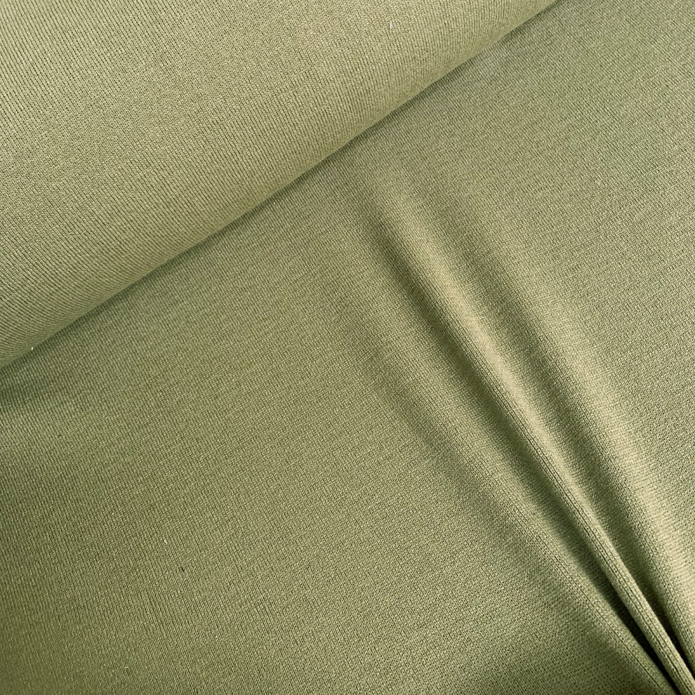 Rib Knit Trim Fabric,Ribbing Material For Cuffing Waistband & Neckbands  Stretch Cotton Poly 1x1 Rib, Versatile for All Weight Fabrics That need  support or Revamp Trimming. Bottle Green, Half Metre : 