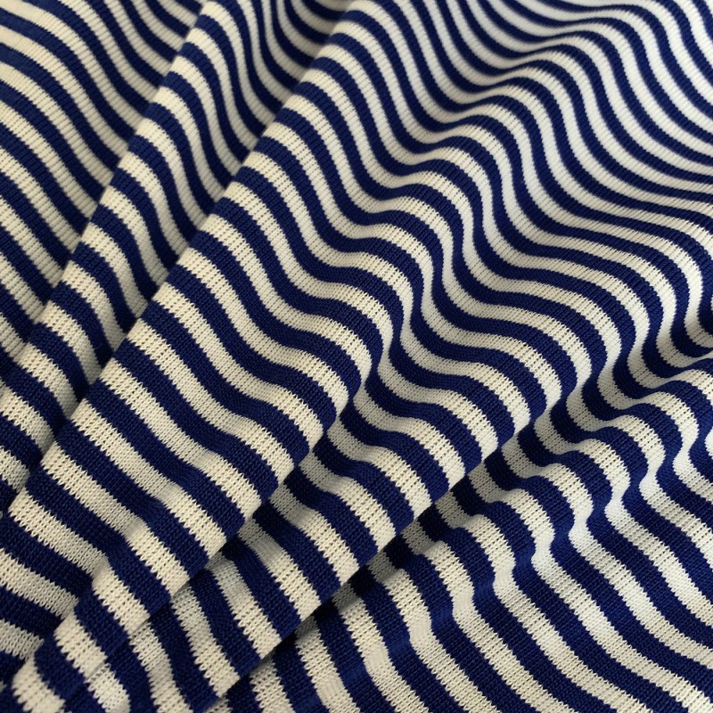 RIBBING FABRIC 55CM Tubular Stretch Knit Trimming Cuffs Garments Chunky Thick Royal Stripes