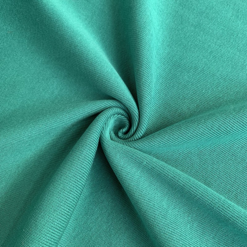 RIBBING FABRIC 55CM Tubular Stretch Knit Trimming Cuffs Garments Chunky Thick Sea Green