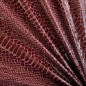 Stretch Snake Skin Fabric Spandex Dress Making Weight Clothing Display 150cm Burgundy