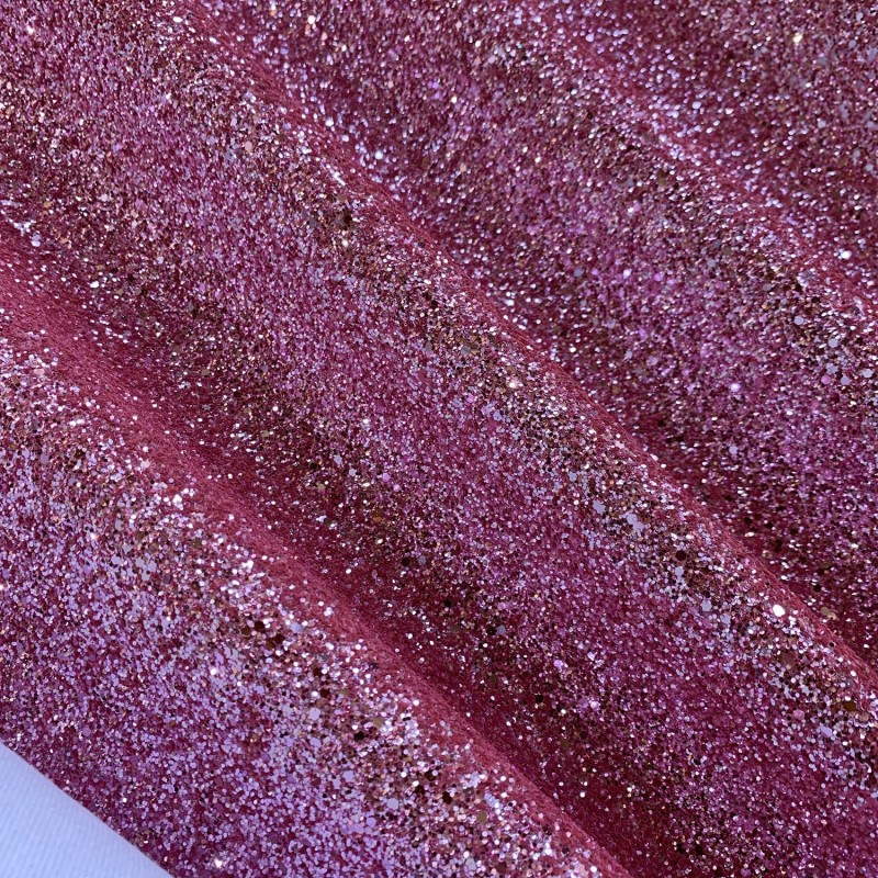 Glitter Fabric Jazz Large Flakes Pink