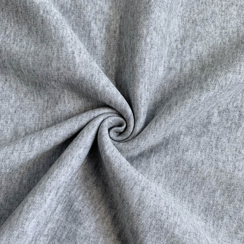 Hoodie Fleece Fabric Light Grey