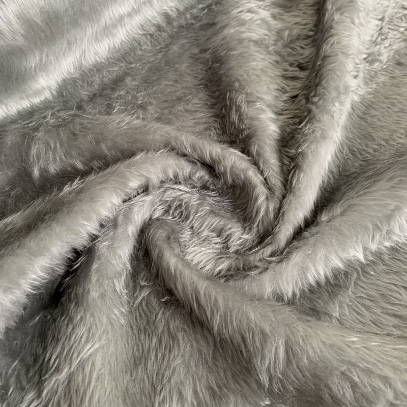 14mm Pile Fur Fabric Dark Grey