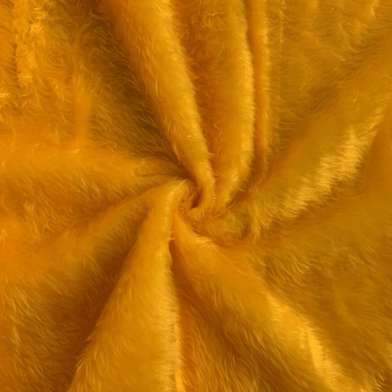 14mm Pile Fur Fabric Marigold