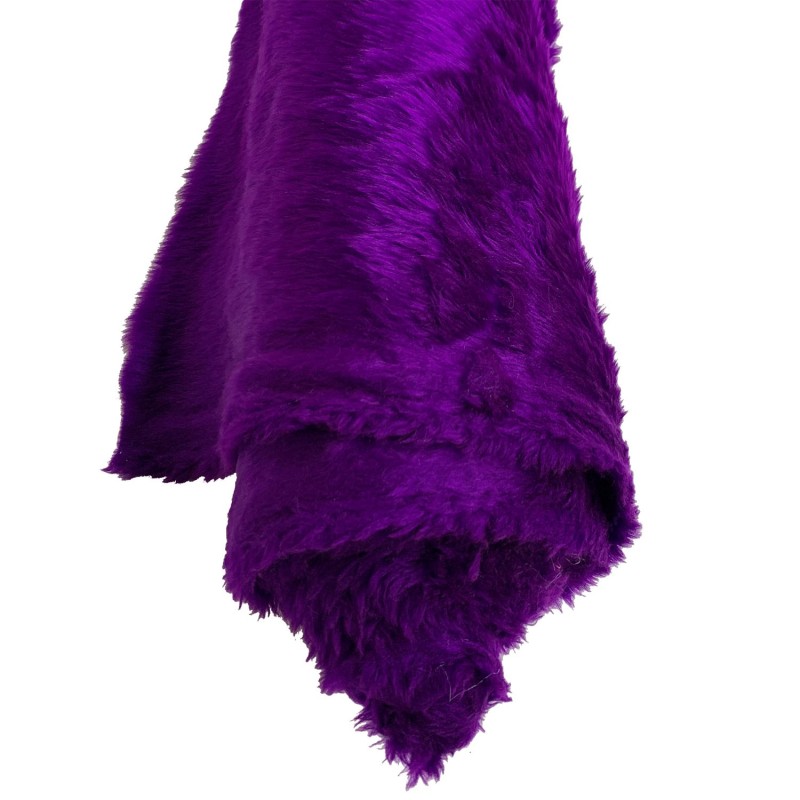 14mm Pile Fur Fabric Purple