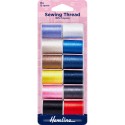 Sewing Thread 100% Polyester 30m Multi Colours 12 spools