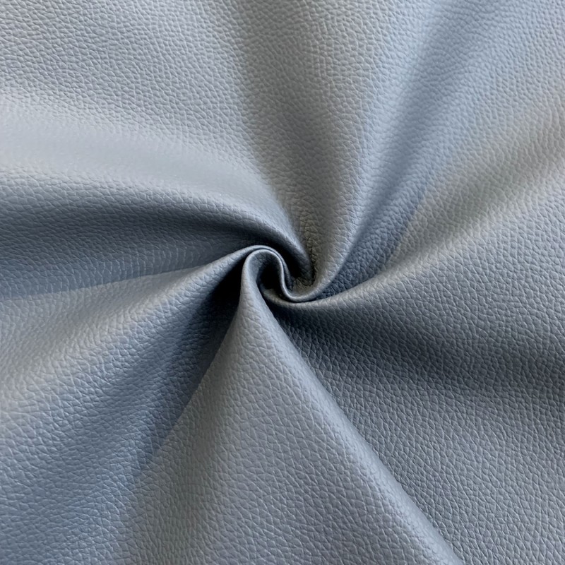 London Leatherette Fabric Textured Grey