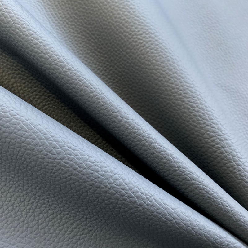 London Leatherette Fabric Textured Grey