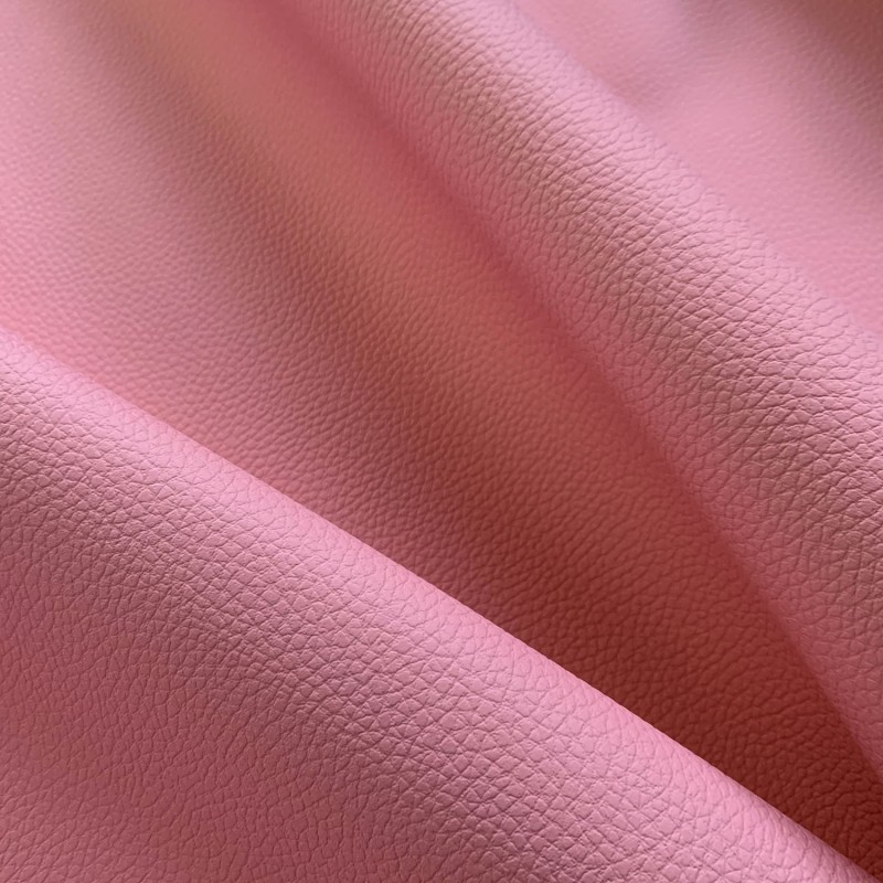 London Leatherette Fabric Textured Pink