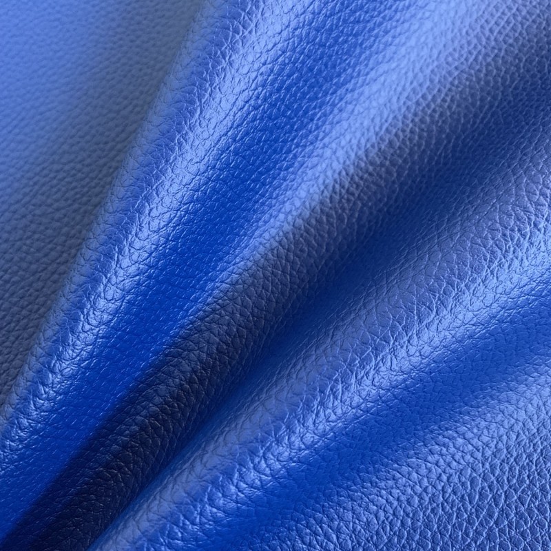 London Leatherette Fabric Textured Royal