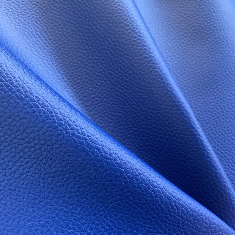 London Leatherette Fabric Textured Royal