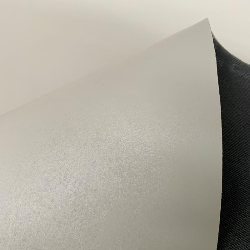 4MM Foam Backed Leatherette Fabric Ivory