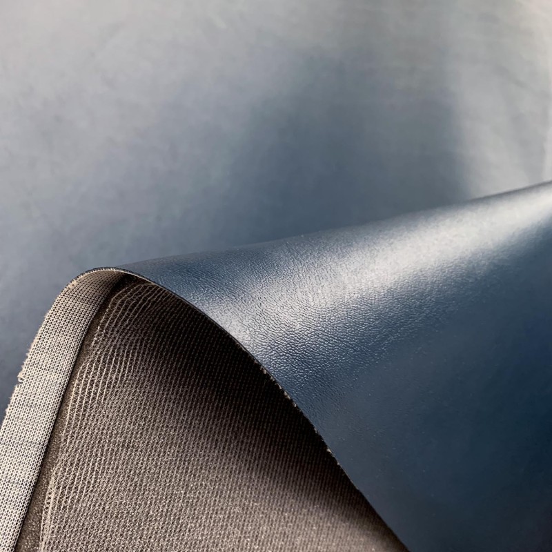 4MM Foam Backed Leatherette Fabric Navy