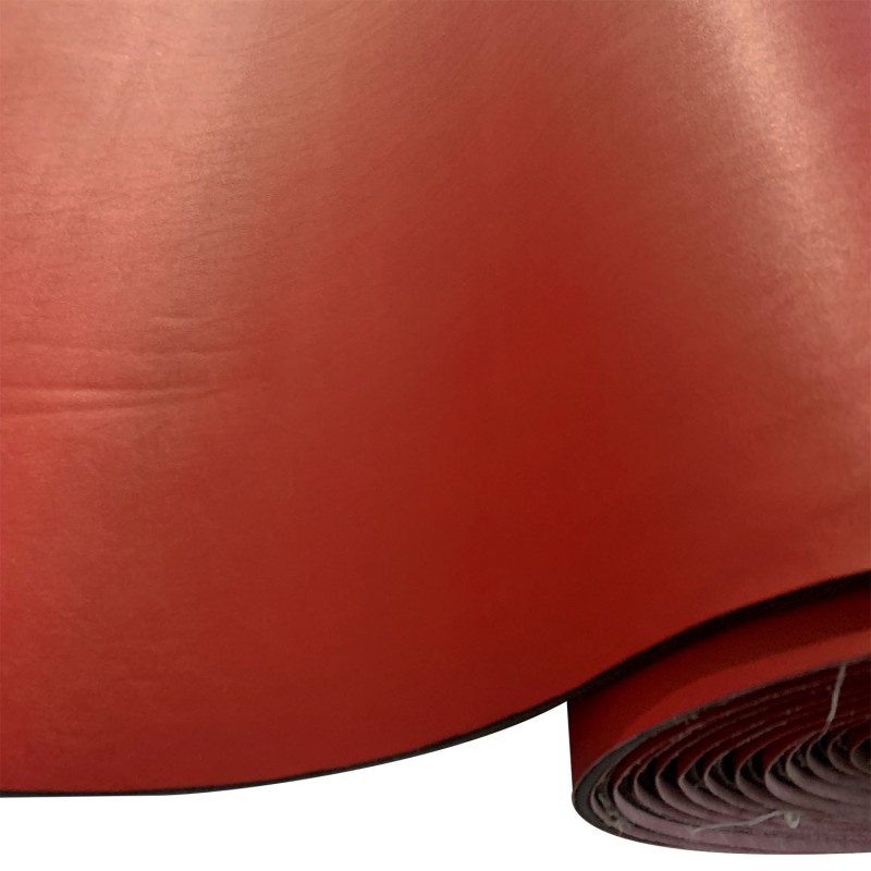 4MM Foam Backed Leatherette Fabric Red