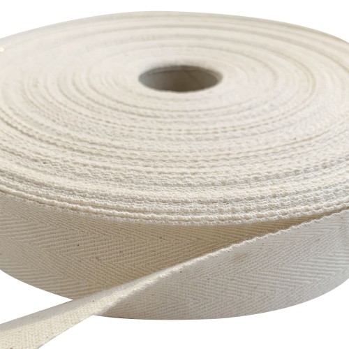 38mm Cotton Canvas Tape Natural