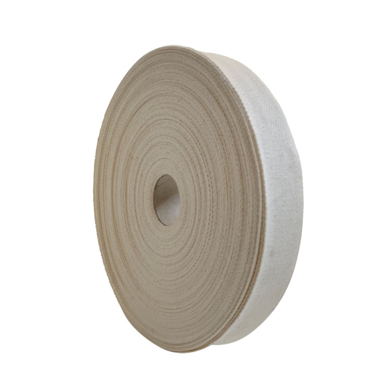 38mm Cotton Canvas Tape Natural