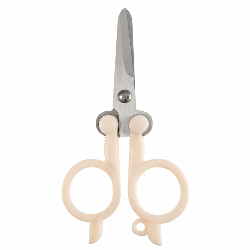 Folding Metal Scissor plastic handles Open