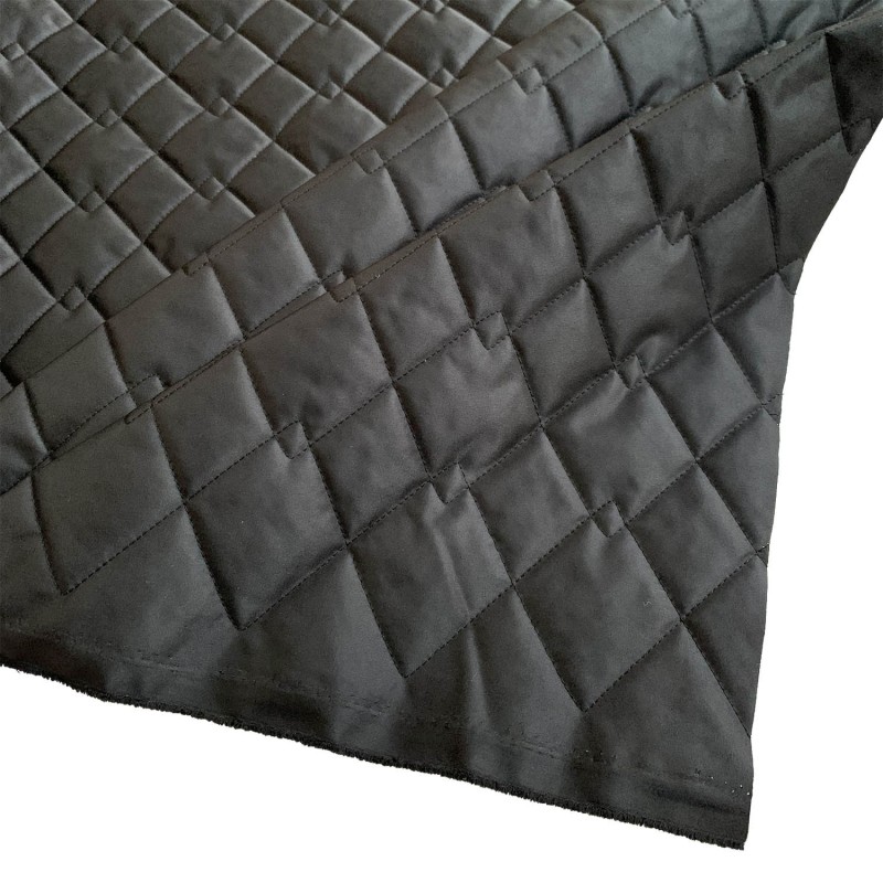 Quilted Fabric Breathable Micro Fibre Black