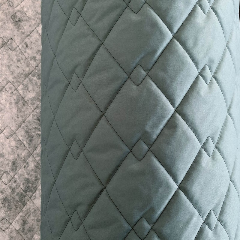 Quilted Fabric Breathable Micro Fibre Bottle Green