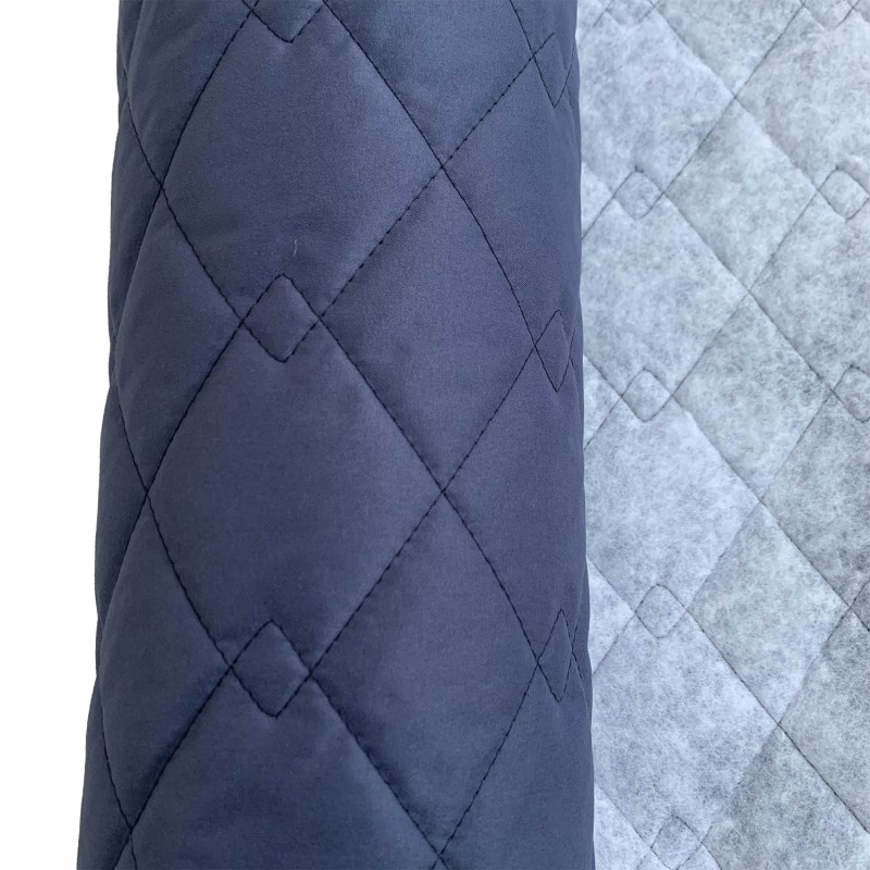 Quilted Fabric Breathable Micro Fibre Navy