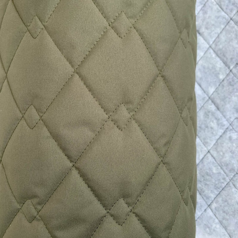 Quilted Fabric Breathable Micro Fibre Olive