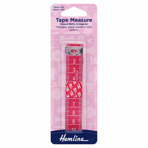 Tape Measure Deluxe Metric & Imperial 20mm x 150cm / 3/4″ x 60″ 1 pc