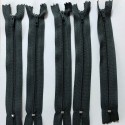 Grey 6 inch 5 x Autolock Zips No 3