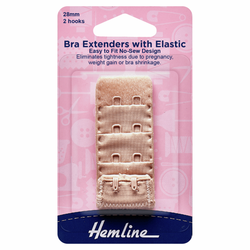 Bra Extenders Nude 2 Hook 28mm